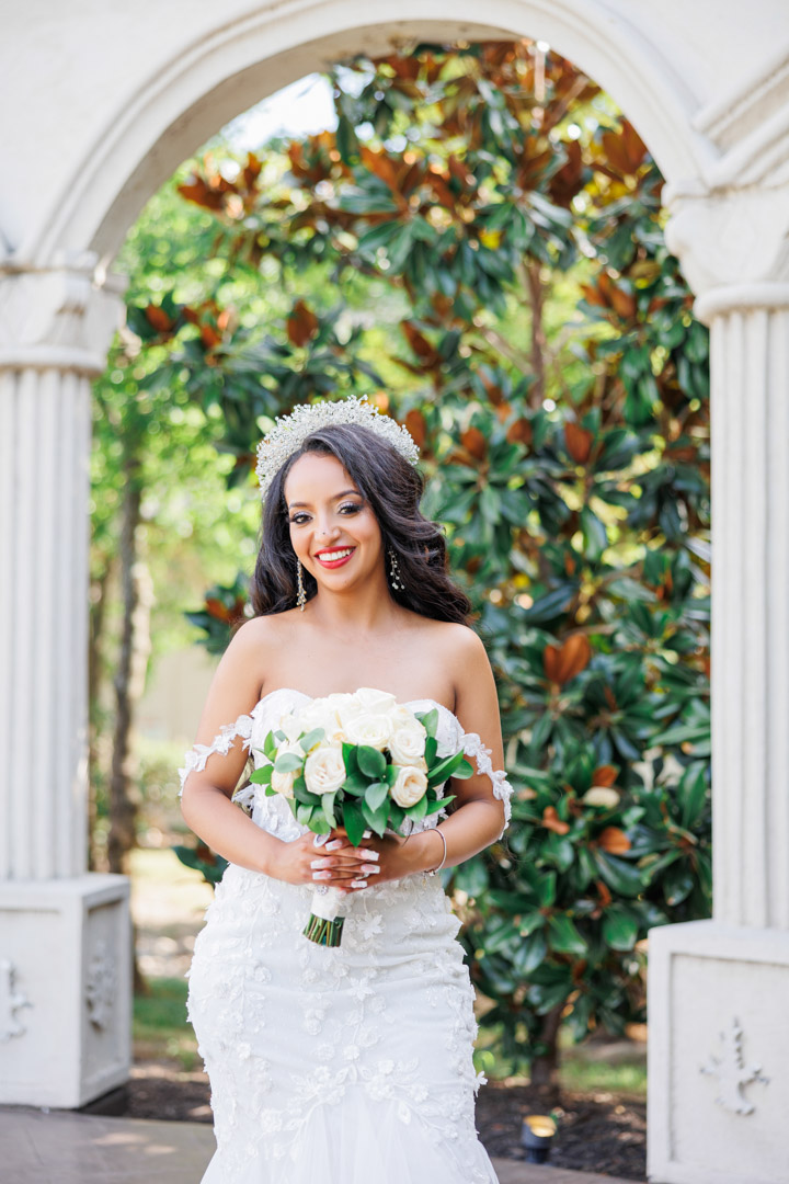 Dallas wedding photographer — portrait of a couple on their wedding day in Dallas