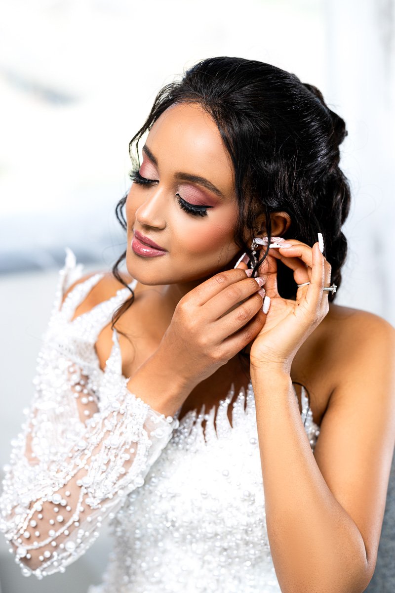Habesha bride getting ready